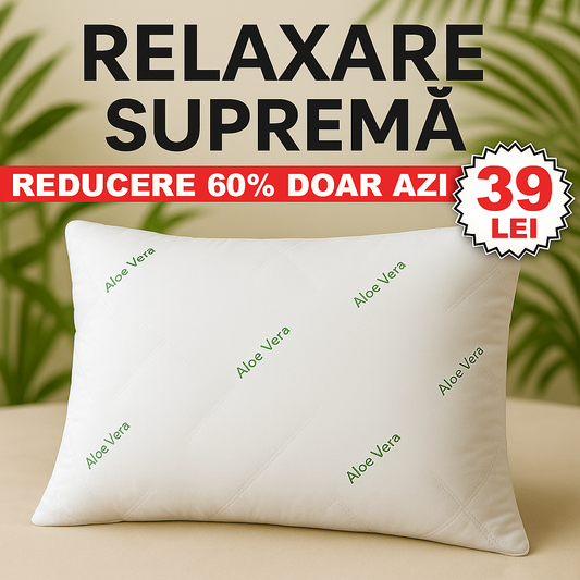 Perna Premium Aloe Vera Matlasata 50x70cm